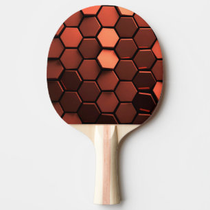 Bronzehexagon-Klingeln pong Paddel Tischtennis Schläger