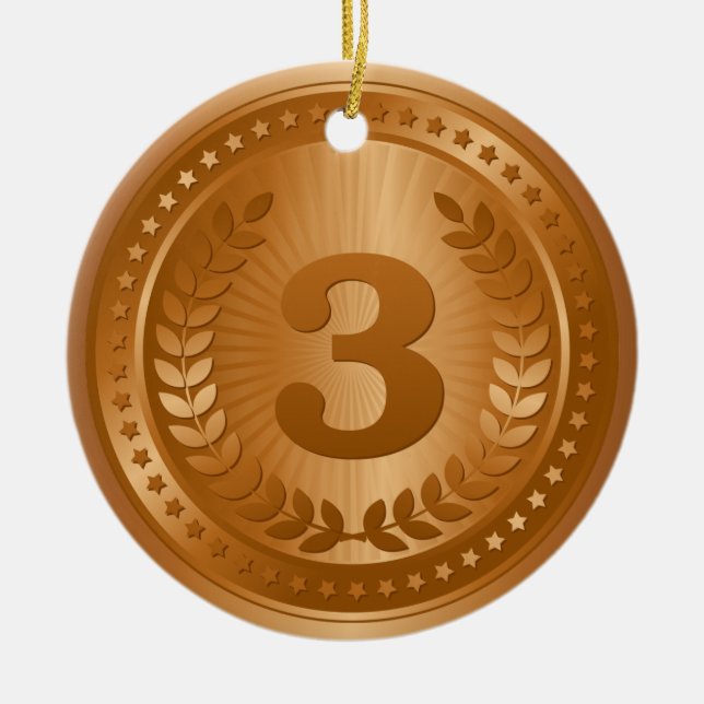 Bronzemedaille 3. Platz Keramik Ornament (Vorne)