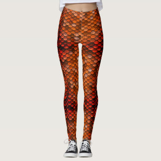 Bronzemutter der Drache-Drache-Skala-Leggings Leggings