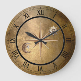 Bronzesuhr und Maueruhr Große Wanduhr