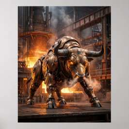 Bronzetor des Stiers Poster