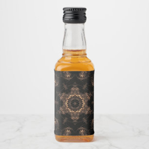 Bronzezeit-Mandala Alkoholflaschenetikett