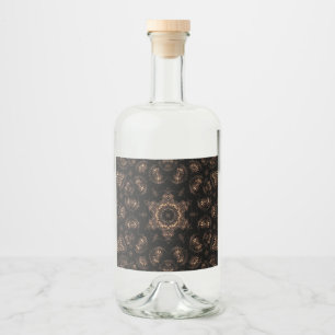 Bronzezeit-Mandala Alkoholflaschenetikett