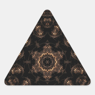 Bronzezeit-Mandala Dreieckiger Aufkleber