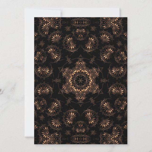 Bronzezeit-Mandala  Feiertagskarte (Vorderseite)