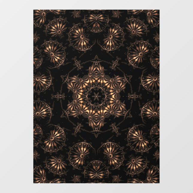 Bronzezeit-Mandala  Fensteraufkleber (Blatt)