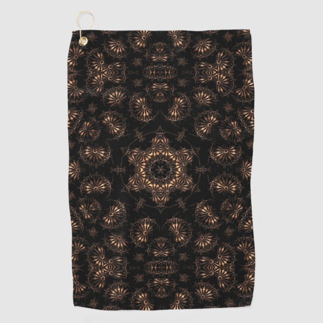 Bronzezeit-Mandala  Golfhandtuch (Vorderseite)