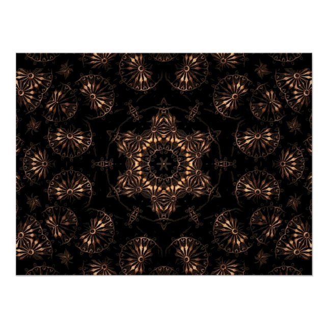 Bronzezeit-Mandala  Poster (Vorderseite)