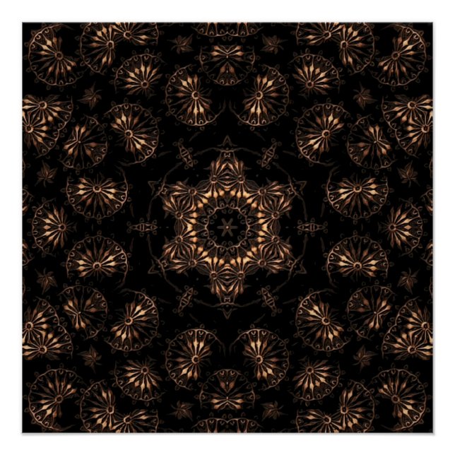 Bronzezeit-Mandala  Poster (Vorderseite)