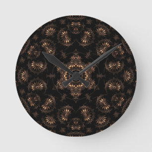 Bronzezeit-Mandala  Runde Wanduhr