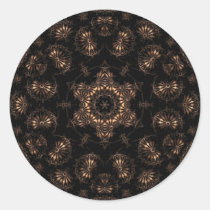Bronzezeit-Mandala Runder Aufkleber