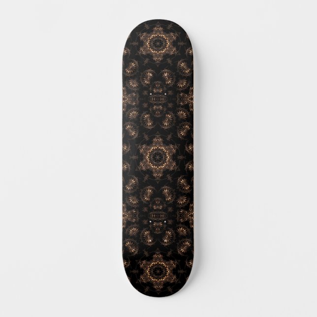 Bronzezeit-Mandala  Skateboard (Vorderseite)