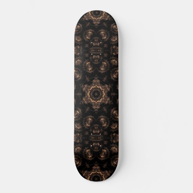 Bronzezeit-Mandala  Skateboard (Vorderseite)