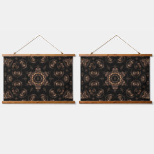 Bronzezeit-Mandala Wandteppich Mit Holzrahmen