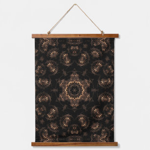 Bronzezeit-Mandala Wandteppich Mit Holzrahmen