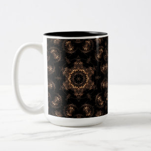 Bronzezeit-Mandala Zweifarbige Tasse