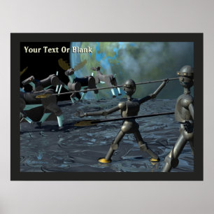 Bronzezeitroboter Poster