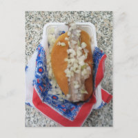Broodje Raw Herring mit Onions Post Card