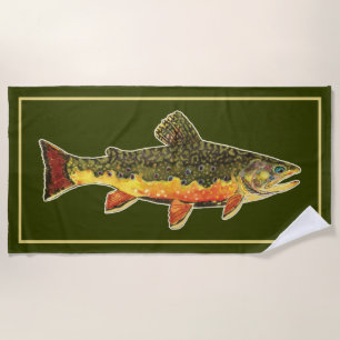 Brook Foreut Fischen Ichthyology Beach Handtuch