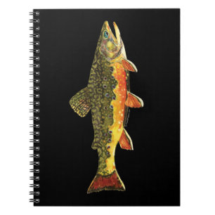 Brook Trout Fischmalerei Notizblock
