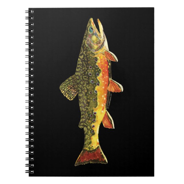 Brook Trout Fischmalerei Notizblock (Vorderseite)