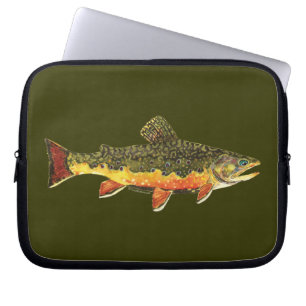 Brook Trout Fish Painting Laptopschutzhülle