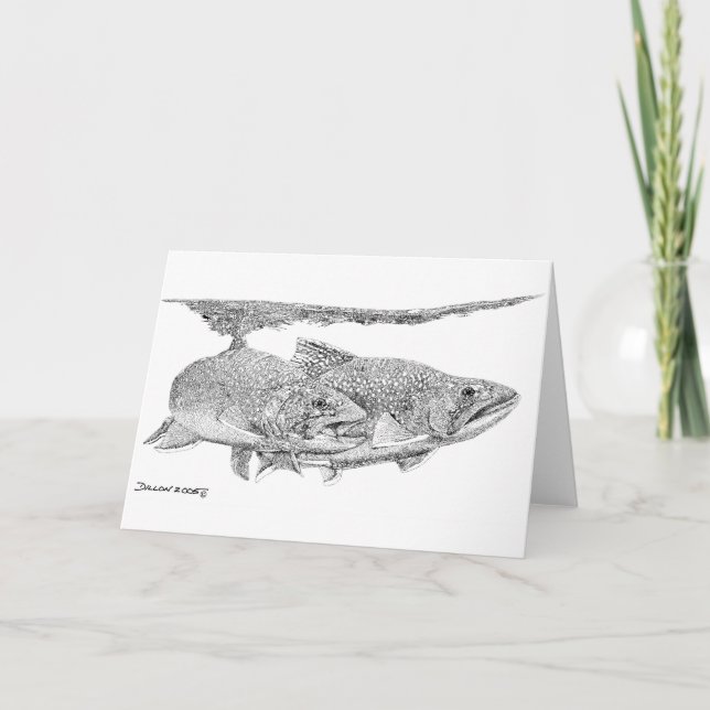 Brook Trout Karte (Vorderseite)