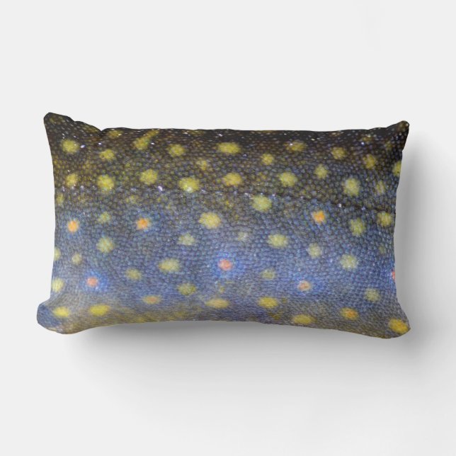 Brook Trout Scales Lendenkissen (Vorderseite)