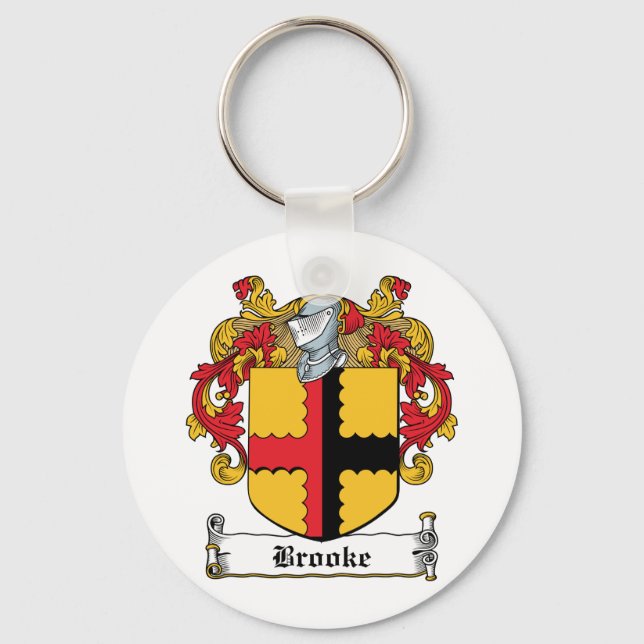 Brooke Familienwappen Schlüsselanhänger (Vorderseite)