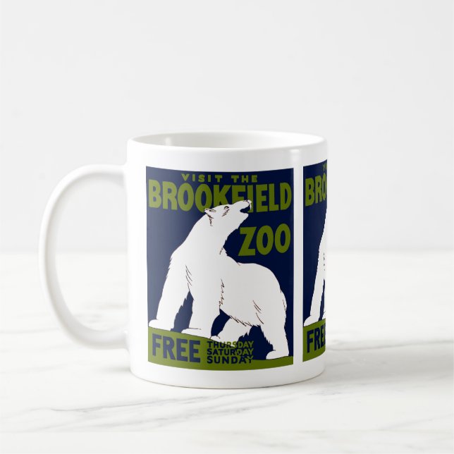 Brookfield Zoo, Bundesstaatlich Art Program Poster Kaffeetasse (Links)