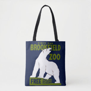 Brookfield Zoo, Bundesstaatlich Art Program Poster Tasche