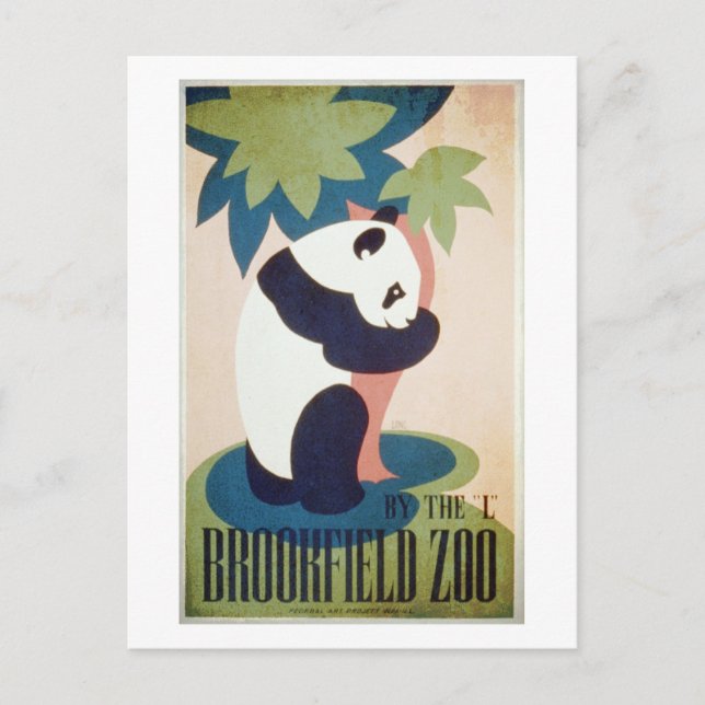 Brookfield Zoo-Panda Postkarte (Vorderseite)