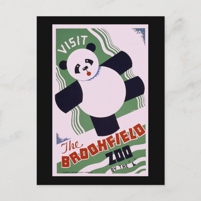Brookfield Zoo Panda Postkarte (Vorderseite)