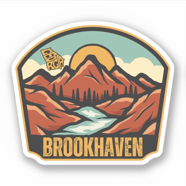 Brookhaven, Georgien Aufkleber (Vorderseite)