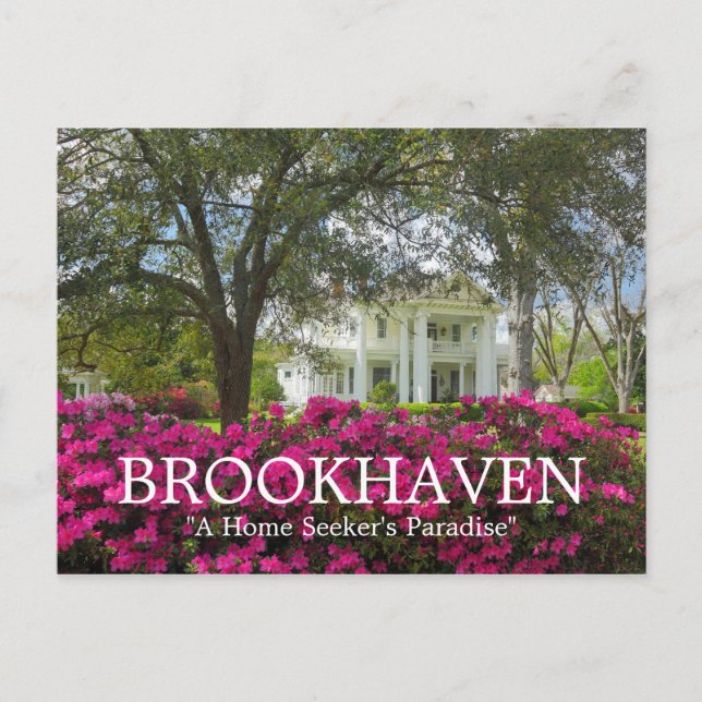 Brookhaven Mississippi Antebellum Spring Postkarte (Vorderseite)