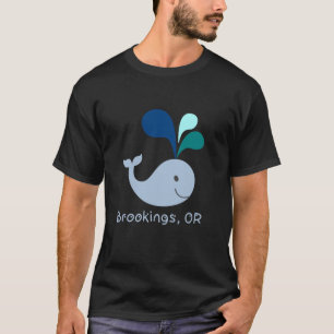 Brookings Oregon Niedlich Whale Lover Cartoon T-Shirt