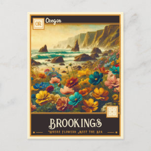 Brookings, Oregon   VINTAG Postkarte