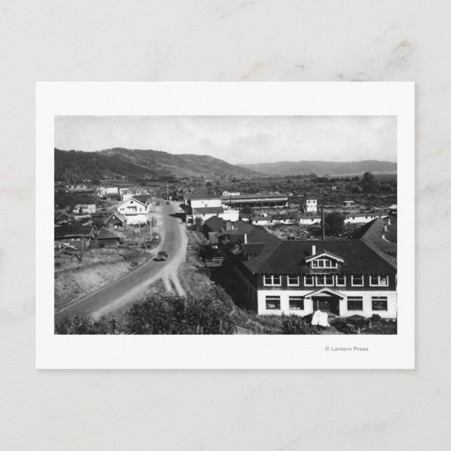 Brookings, Stadtansicht von Oregon und Meeresfotog Postkarte (Vorderseite)