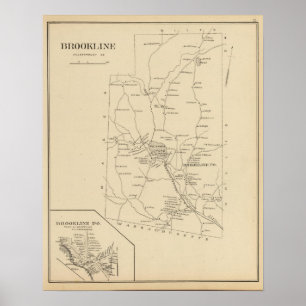 Brookline, Hillsborough Poster