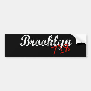 Brooklyn 718 autoaufkleber