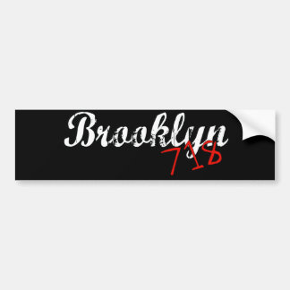 Brooklyn 718 autoaufkleber