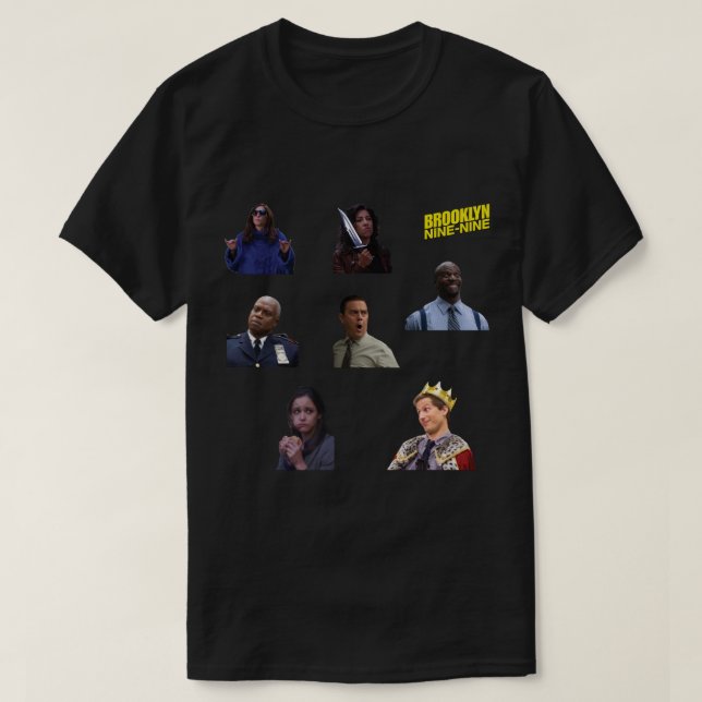 Brooklyn 99 Aufkleber T-Shirt (Design vorne)