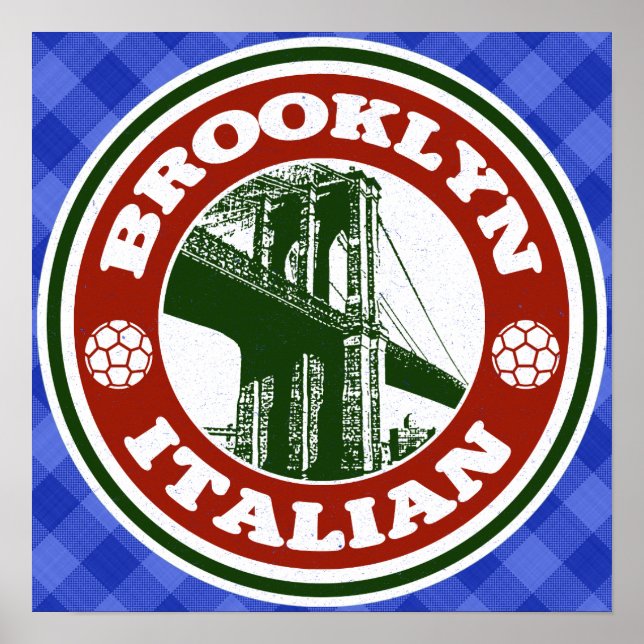 Brooklyn American Poster Print (Vorne)