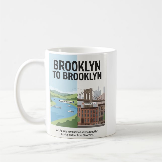 Brooklyn: Australia + New York Twin Connection Kaffeetasse (Links)