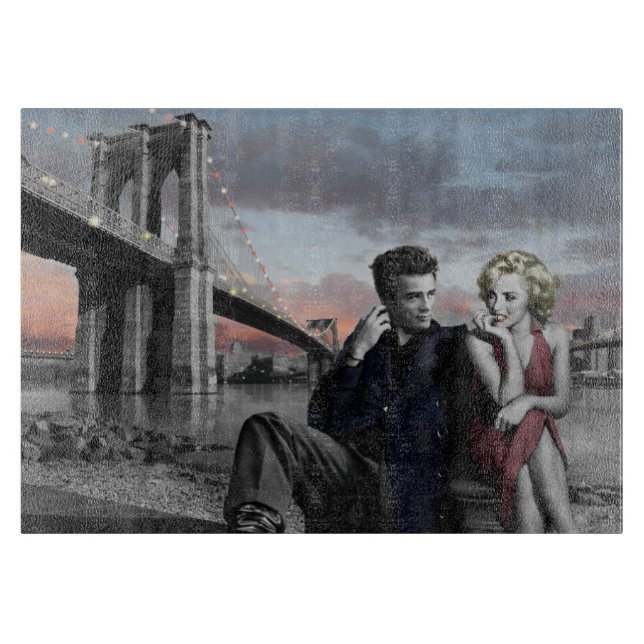 Brooklyn B&W Schneidebrett (Vorderseite)