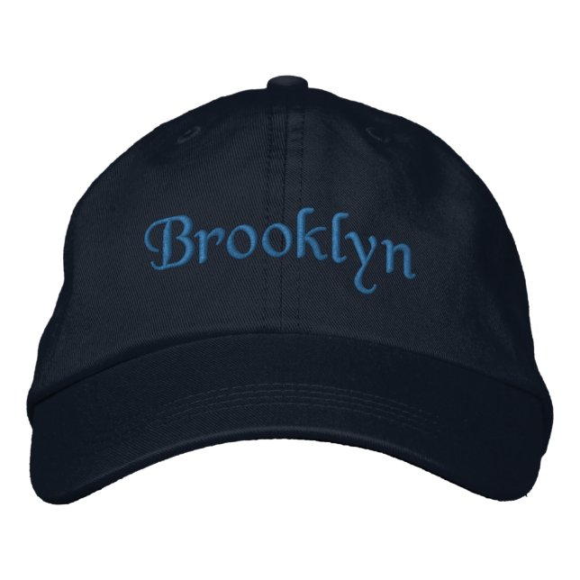 Brooklyn bestickte Baseballkappe / Hat Blue (Vorderseite)