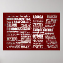 Brooklyn BK NYC Poster Print