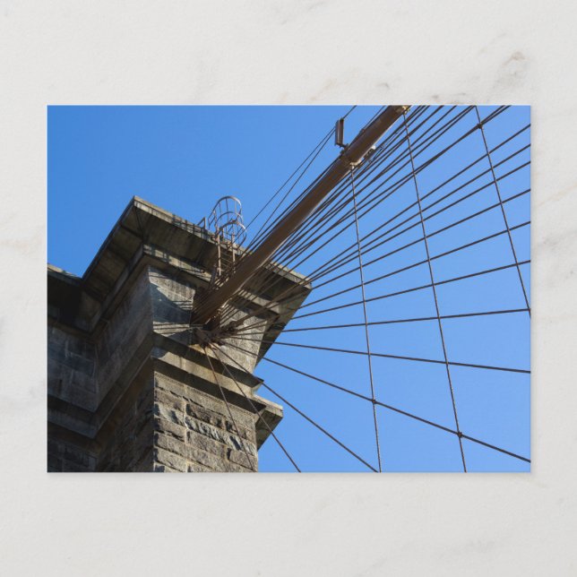 Brooklyn Bridge 01 Postkarte (Vorderseite)