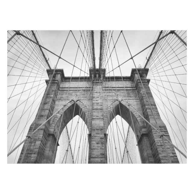 Brooklyn Bridge Architectur Detail Zusammenfassung Tischdecke (Vorderseite (Horizontal))