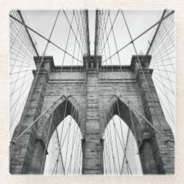 Brooklyn Bridge Architectural Nah-Up Glasuntersetzer